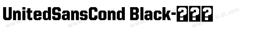 UnitedSansCond Black字体转换